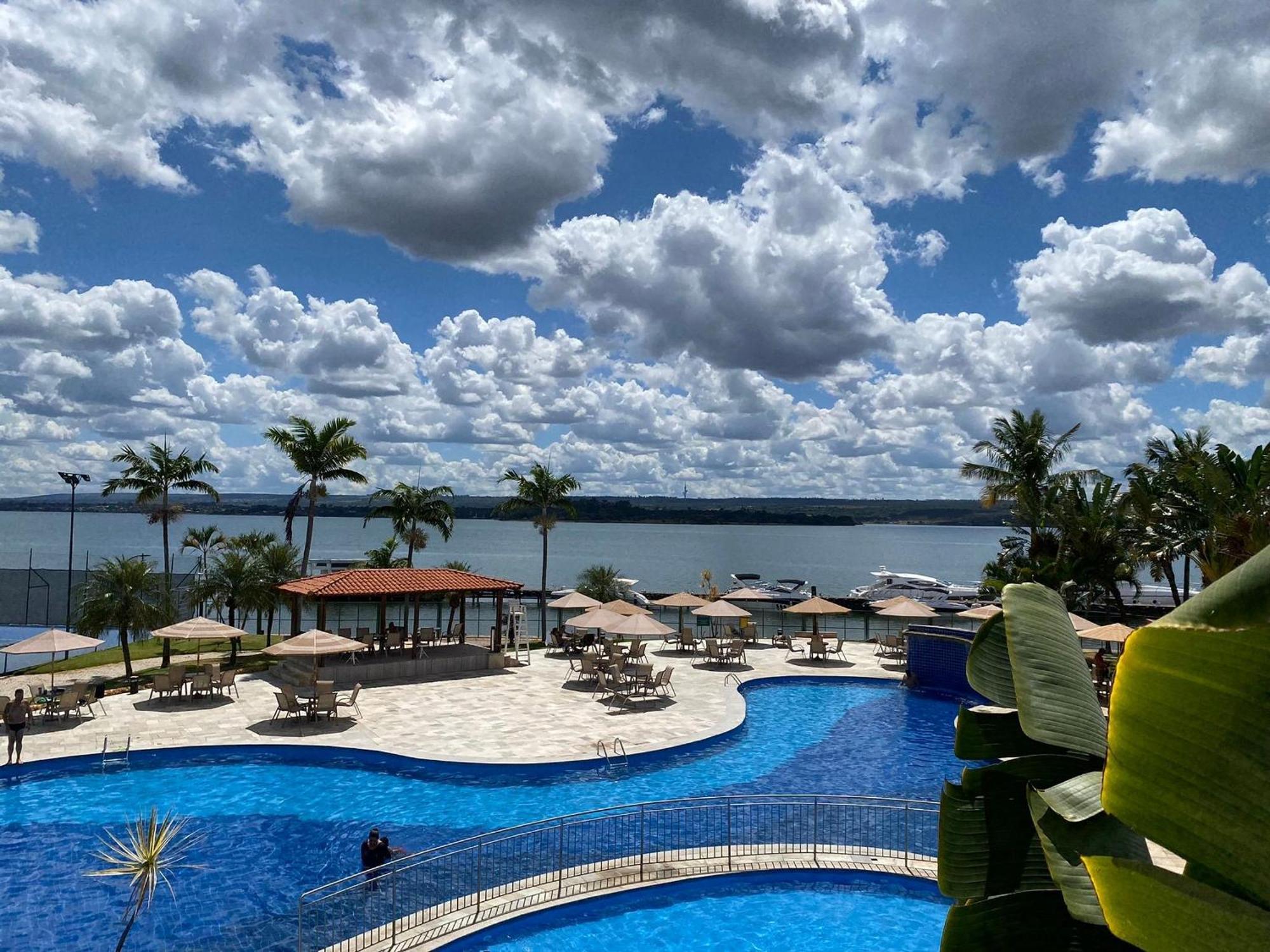 Luxuoso Flat Lake Side Com Vista Para O Lago Brasilia Exterior foto